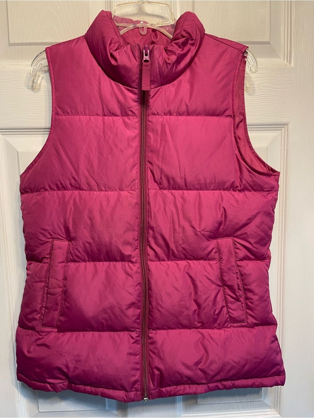 Lands End Kids Pink Downfilled Quilted Puffer Vest - Sleeveless Jacket